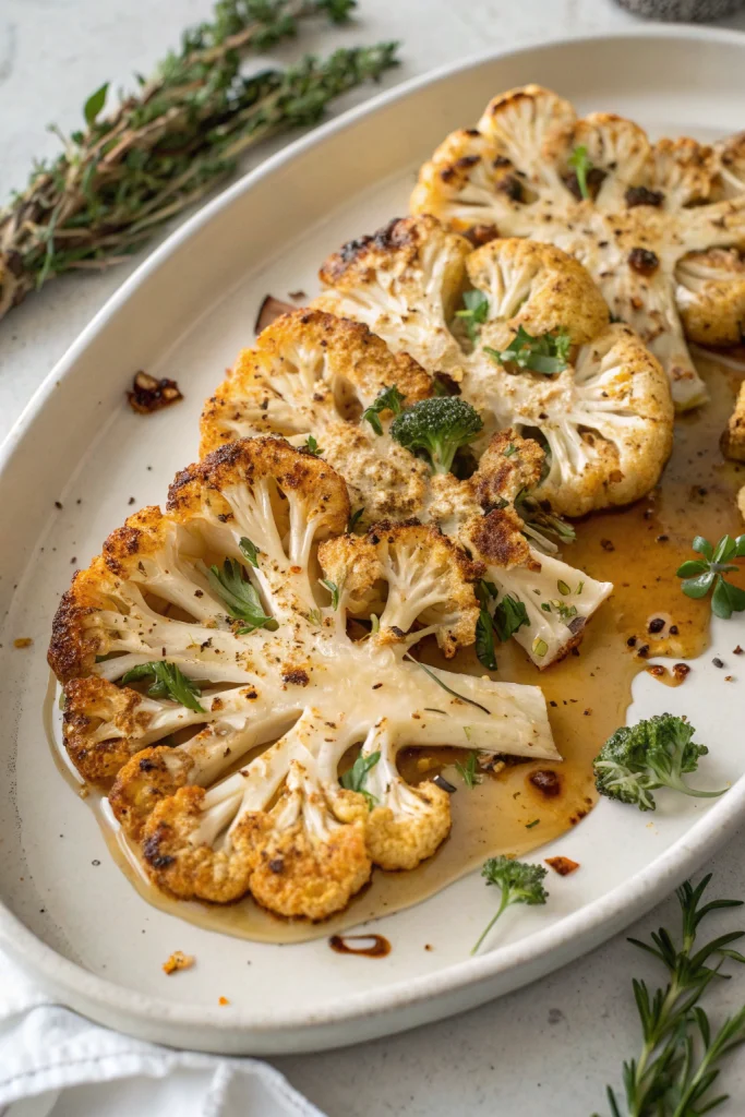Buffalo Cauliflower Steak Recipe