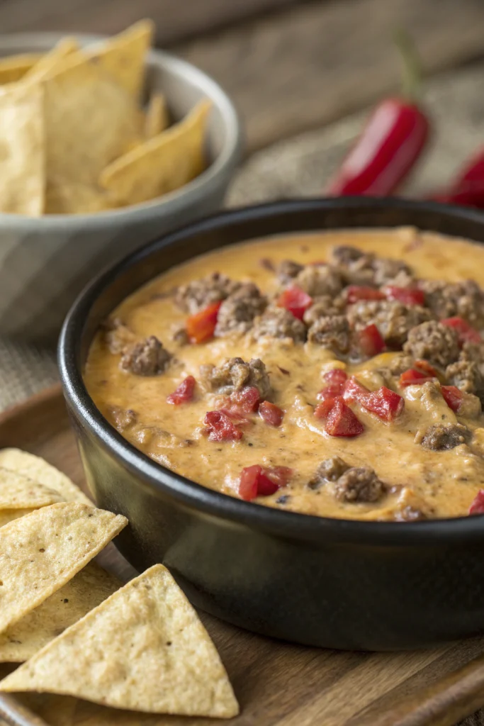 Cheesy Ground Beef Dip Party Recipe