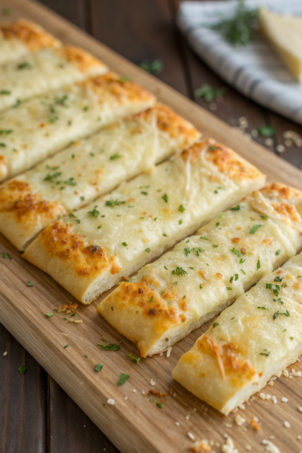 Easy Homemade Cheesy Breadsticks Recipe