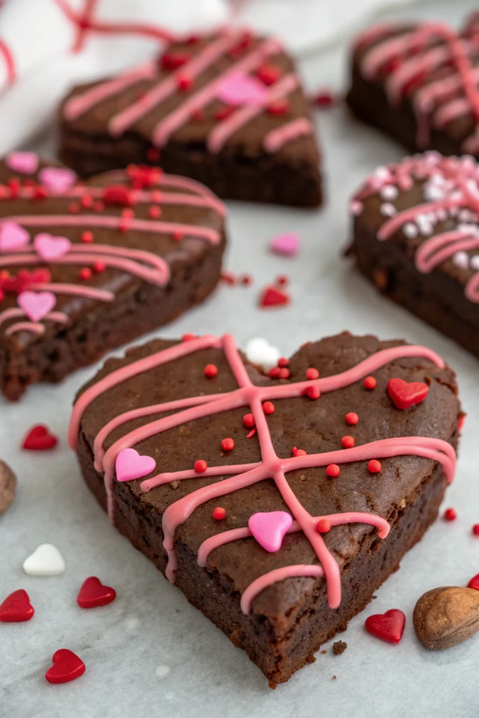 Heart Shaped Brownies Recipe