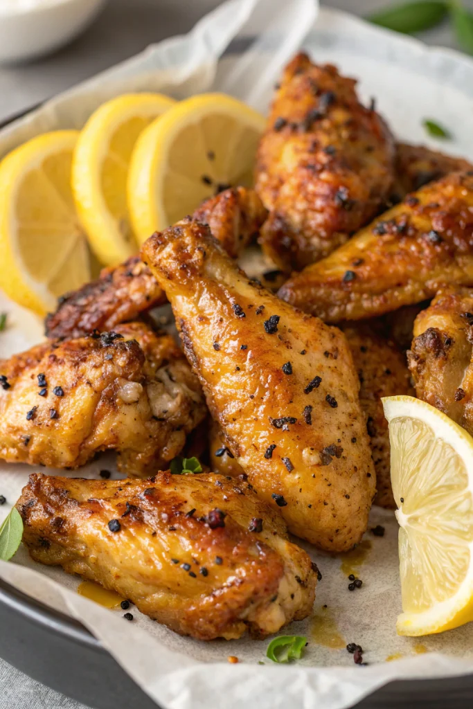 Lemon Pepper Wings with Honey Recipe