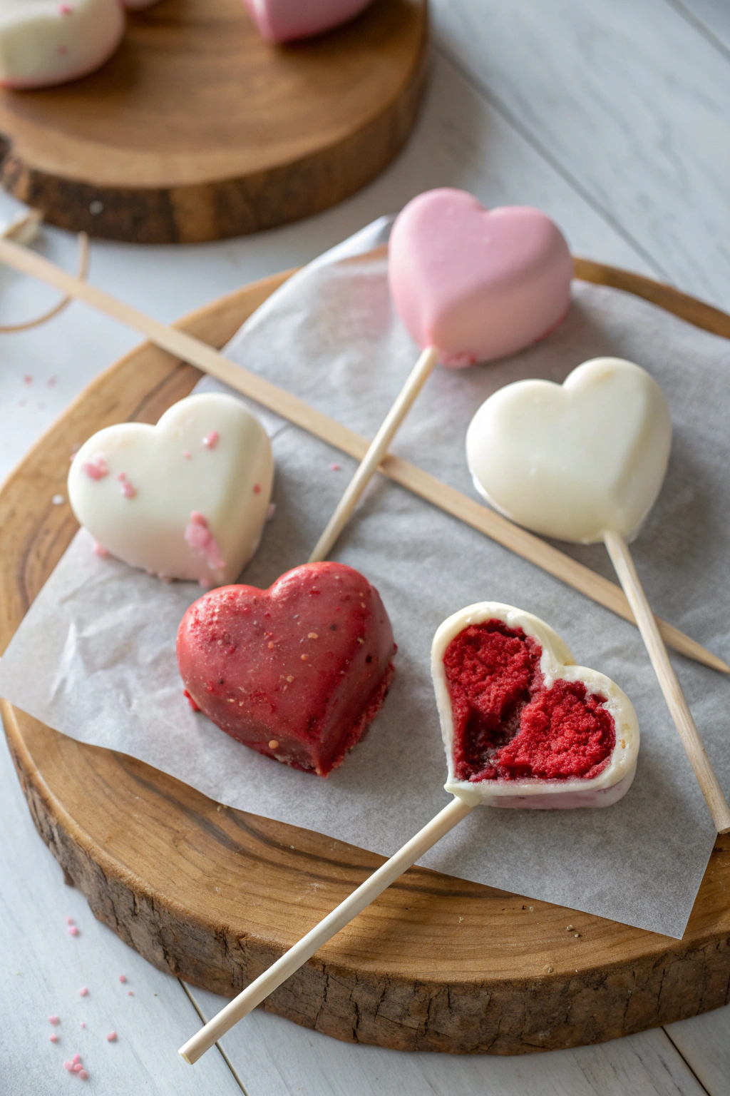 Red Velvet Heart Pops Recipe