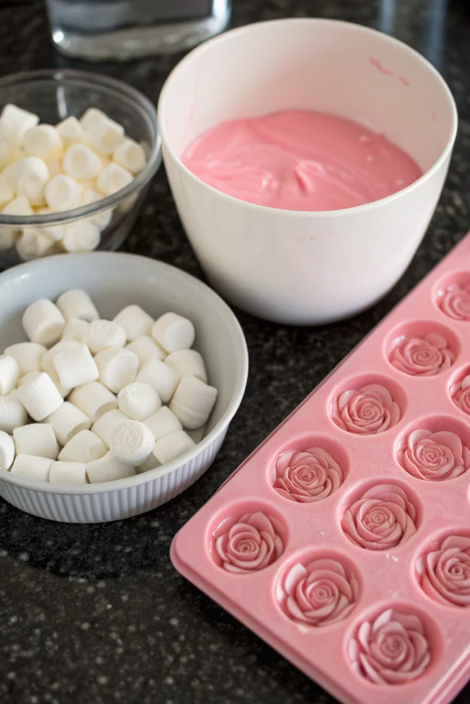 Valentines Day Marshmallow Flower Recipe