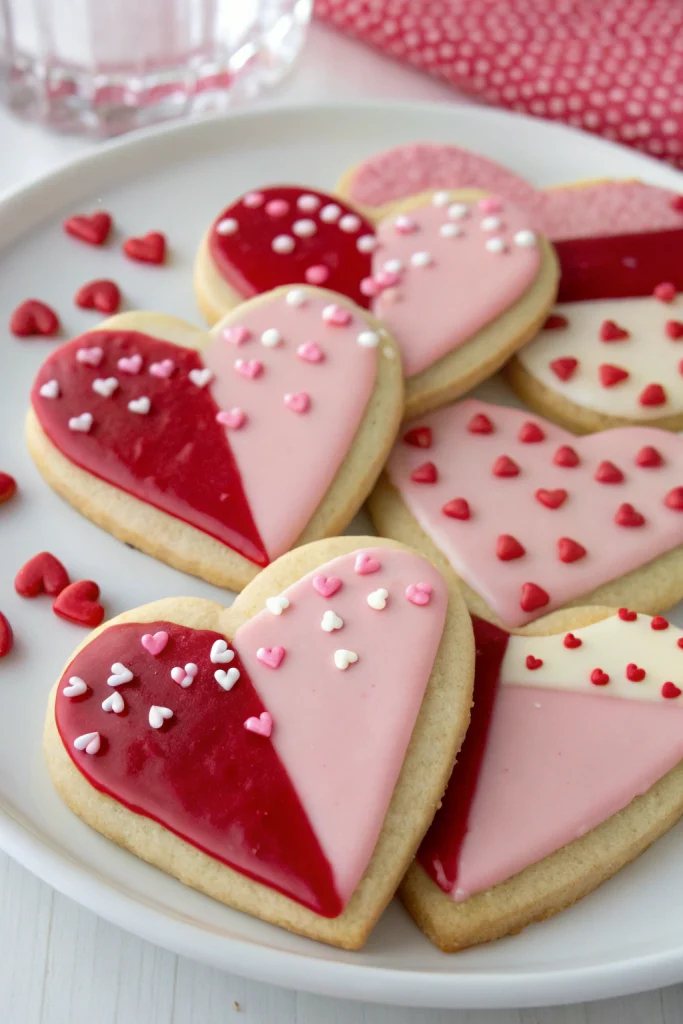 Valentine's Day Sugar Cookies with Royal Icing