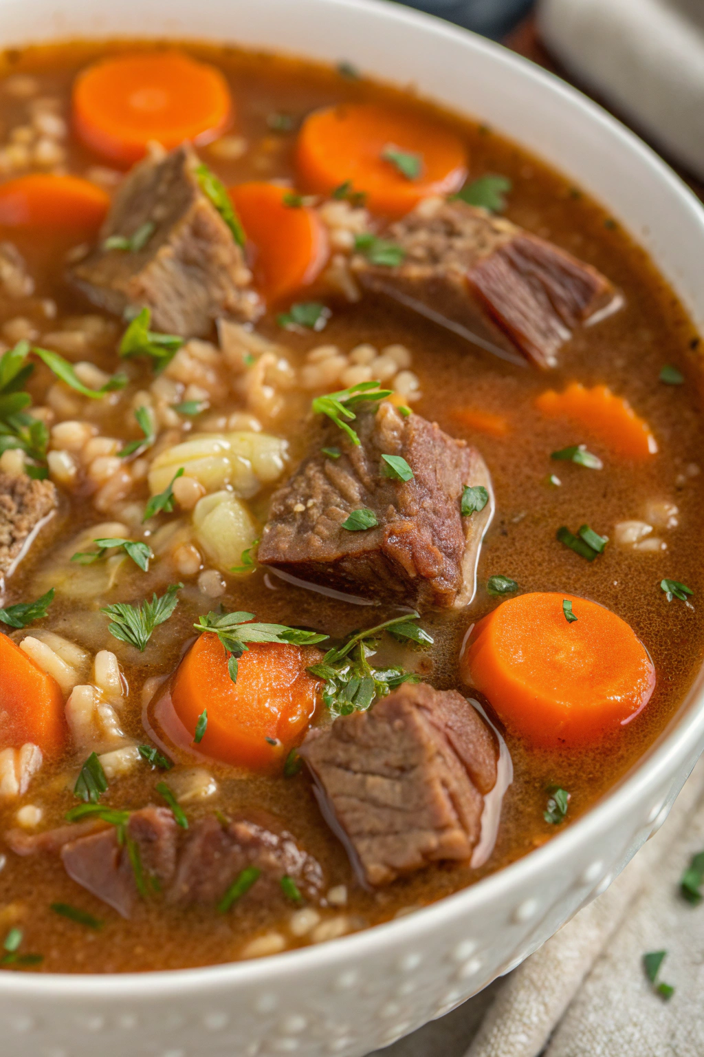 Beef Barley Soup Recipe