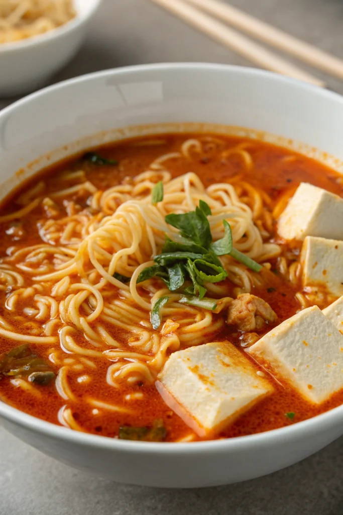 Chili Oil Tofu Ramen Recipe