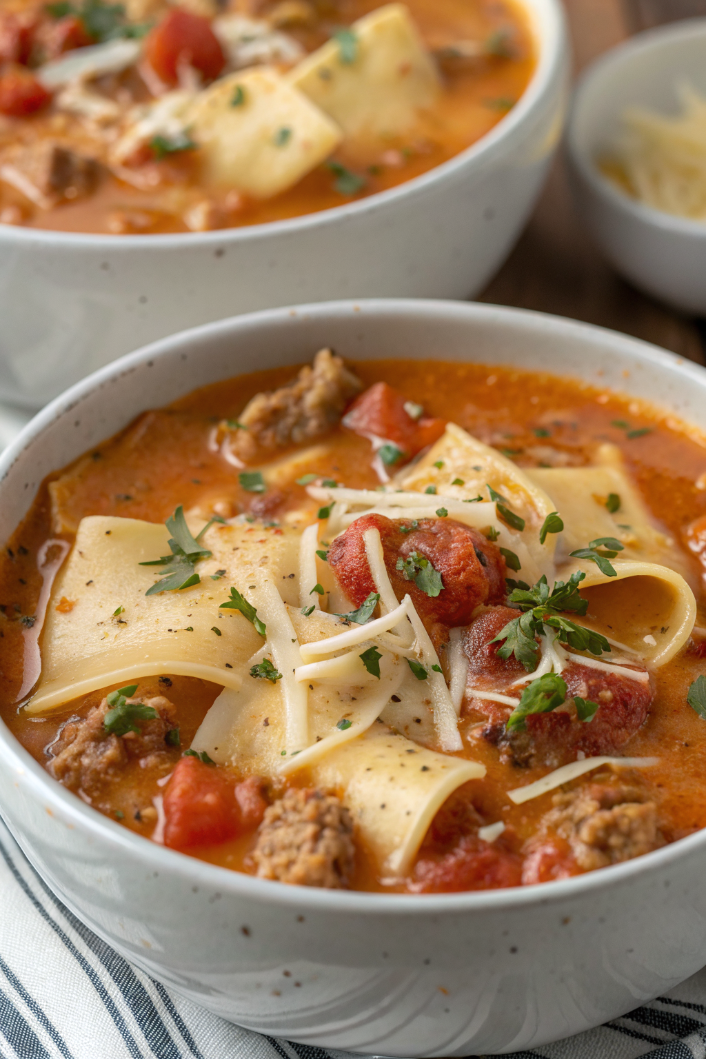 Easy Creamy Lasagna Soup Recipe