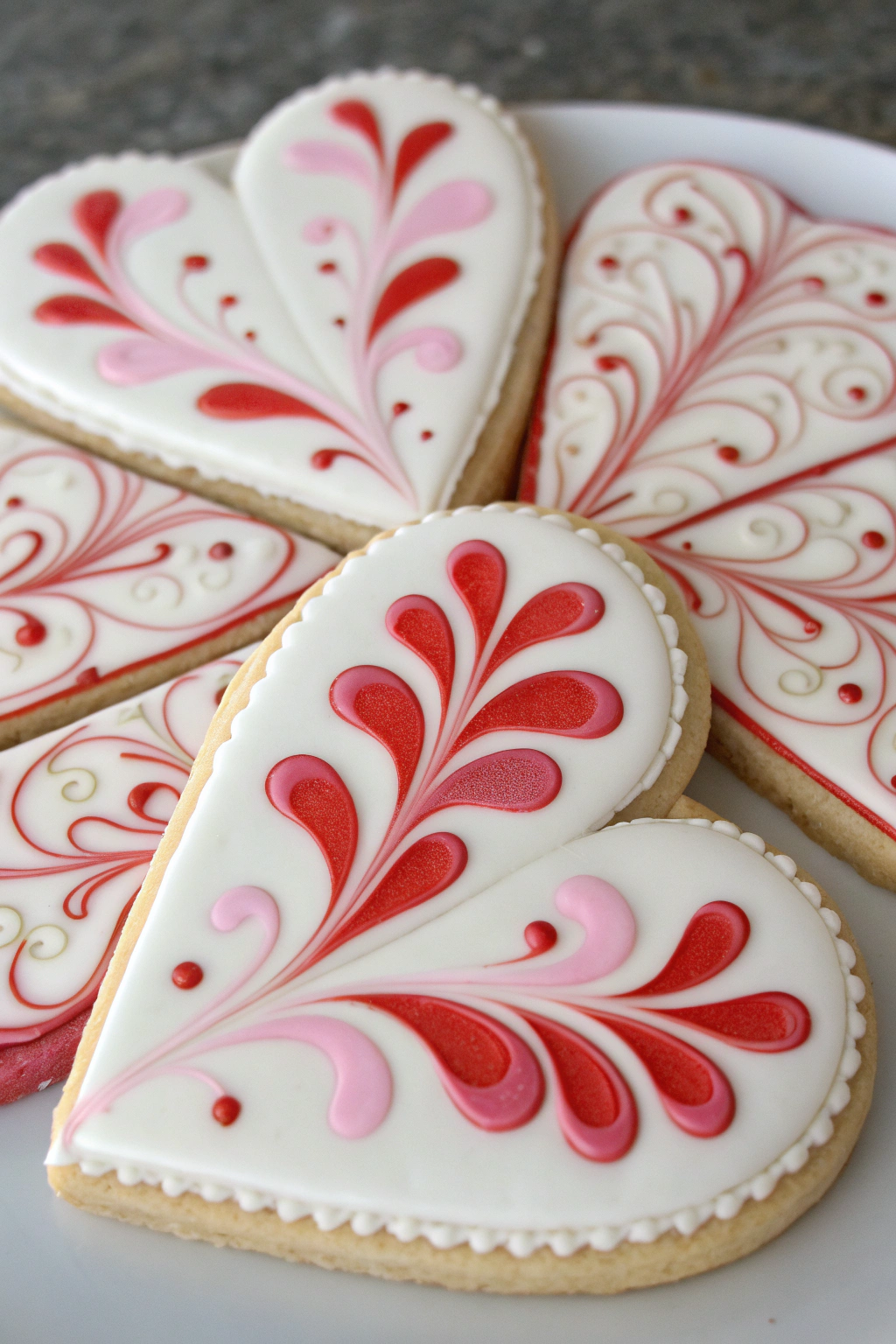 Heart Cookies Decorated Royal Icing Recipe