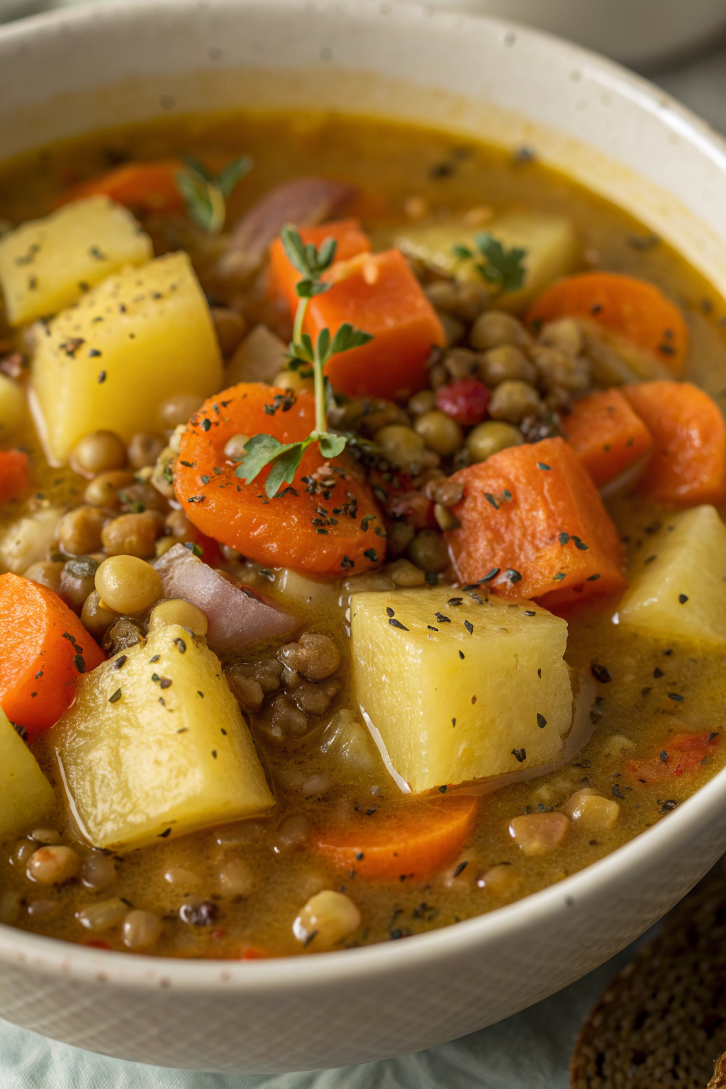Hearty Lentil and Potato Soup Recipe
