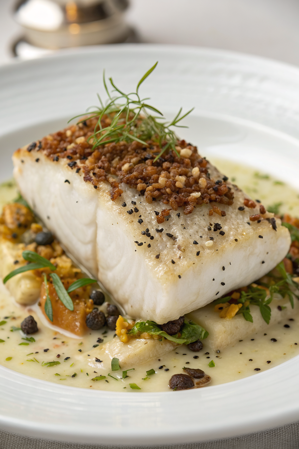Parmesan-Crusted Sea Bass Recipe