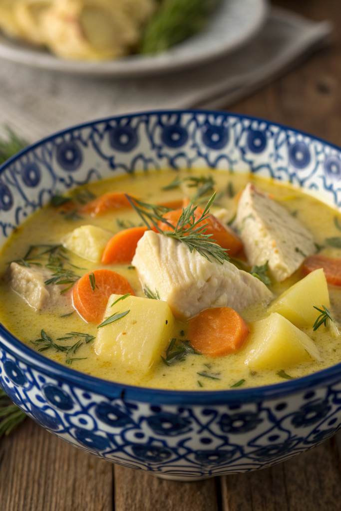 Polish Dill Soup with Potatoes