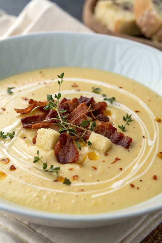Roasted Garlic Soup Recipe