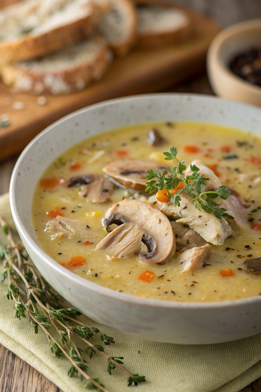 Rotisserie Chicken and Mushroom Soup Recipe