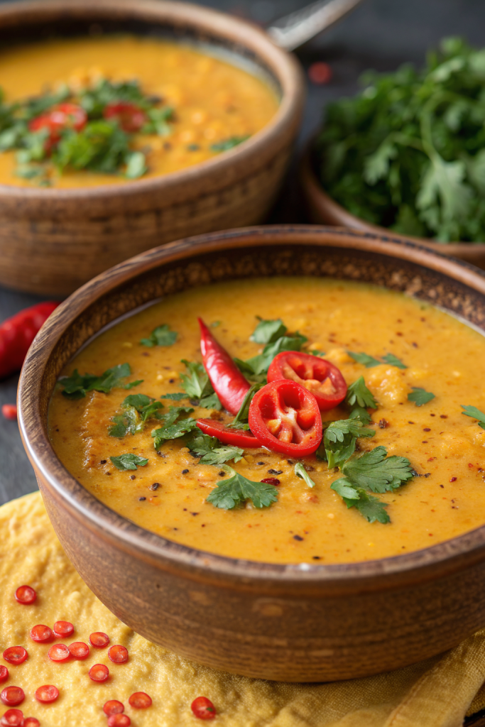 Simple Thai Coconut Red Lentil Soup Recipe