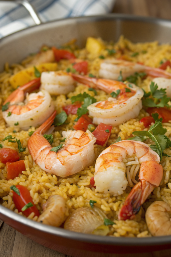 Spanish Seafood Paella Recipe