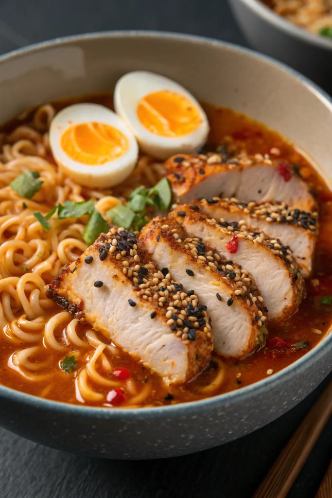 Spicy Creamy Chicken Ramen Recipe