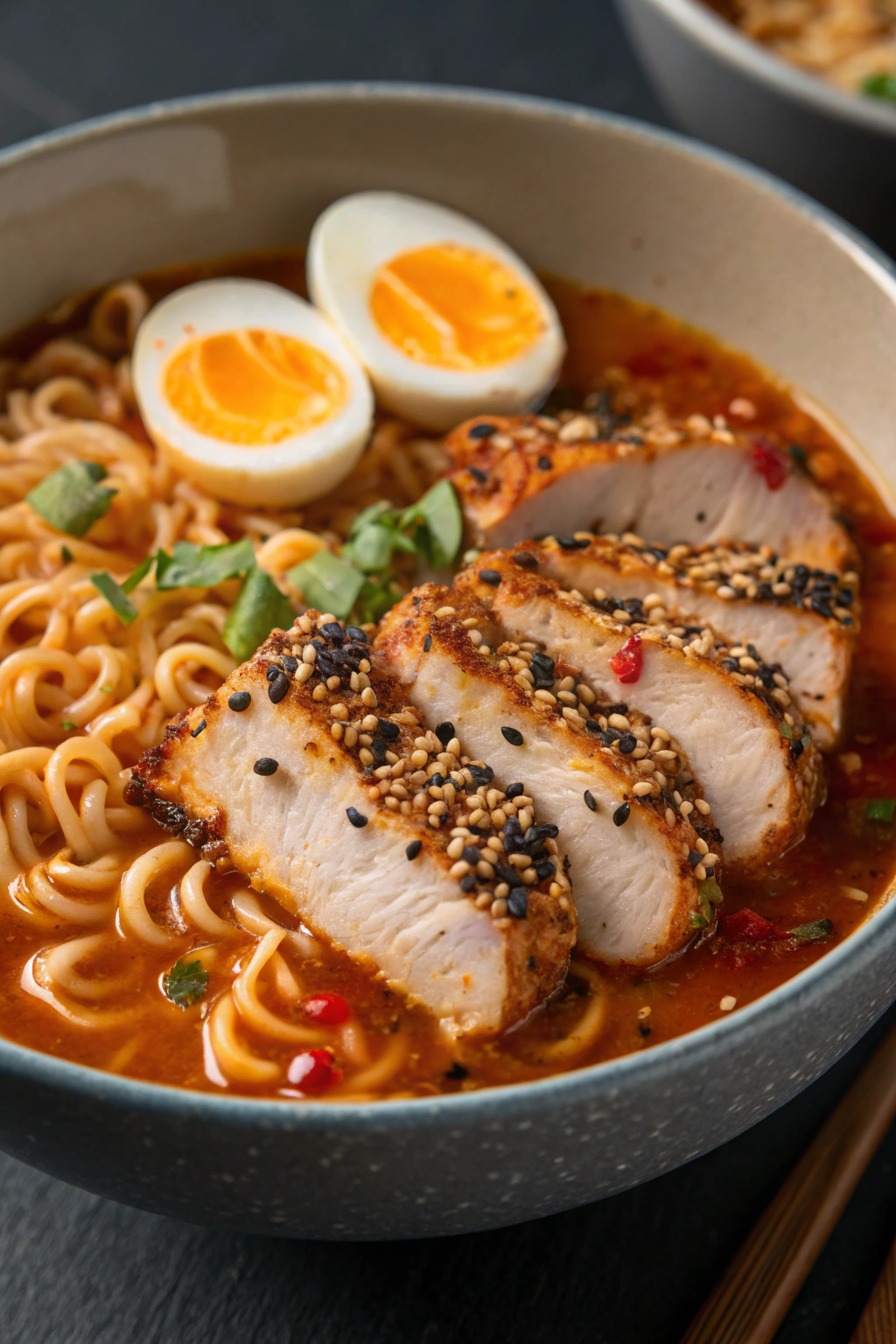 Spicy Creamy Chicken Ramen Recipe