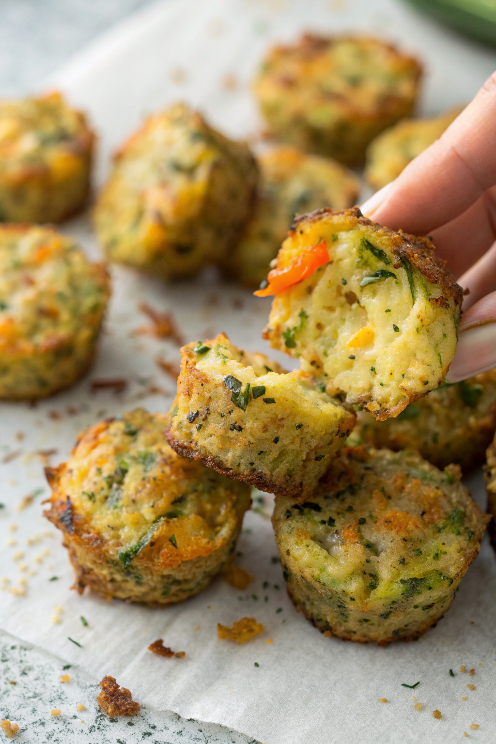 Crispy Baked Zucchini Tots Recipe