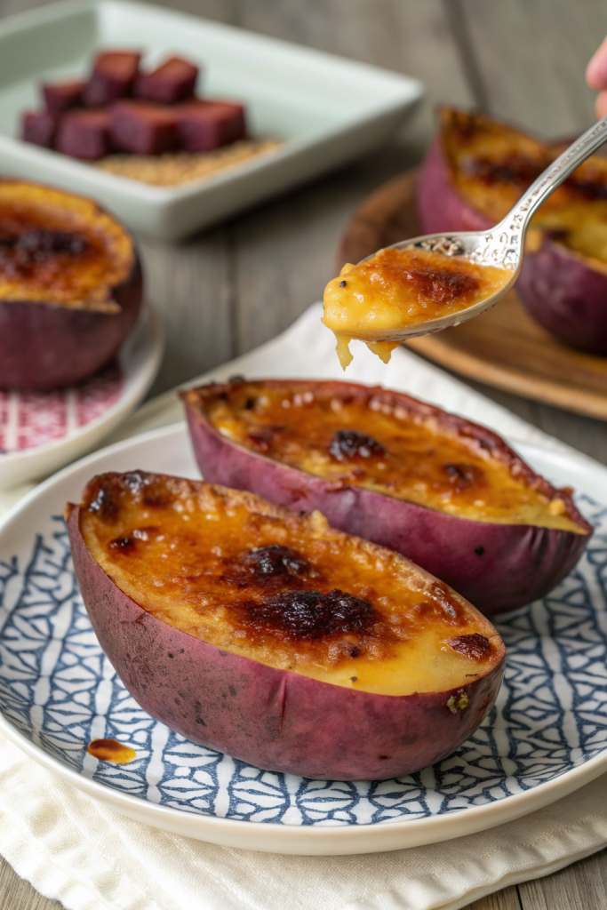 Japanese Sweet Potato Creme Brulee Recipe