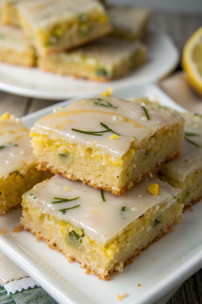 Lemon Zucchini Bars Recipe