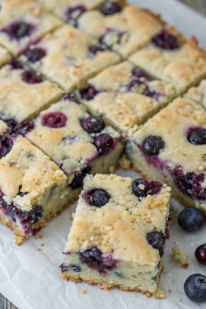 Moist Blueberry Zucchini Bars Recipe