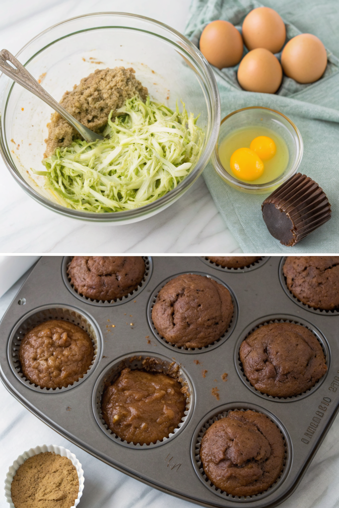 Moist Chocolate Zucchini Muffins Recipe