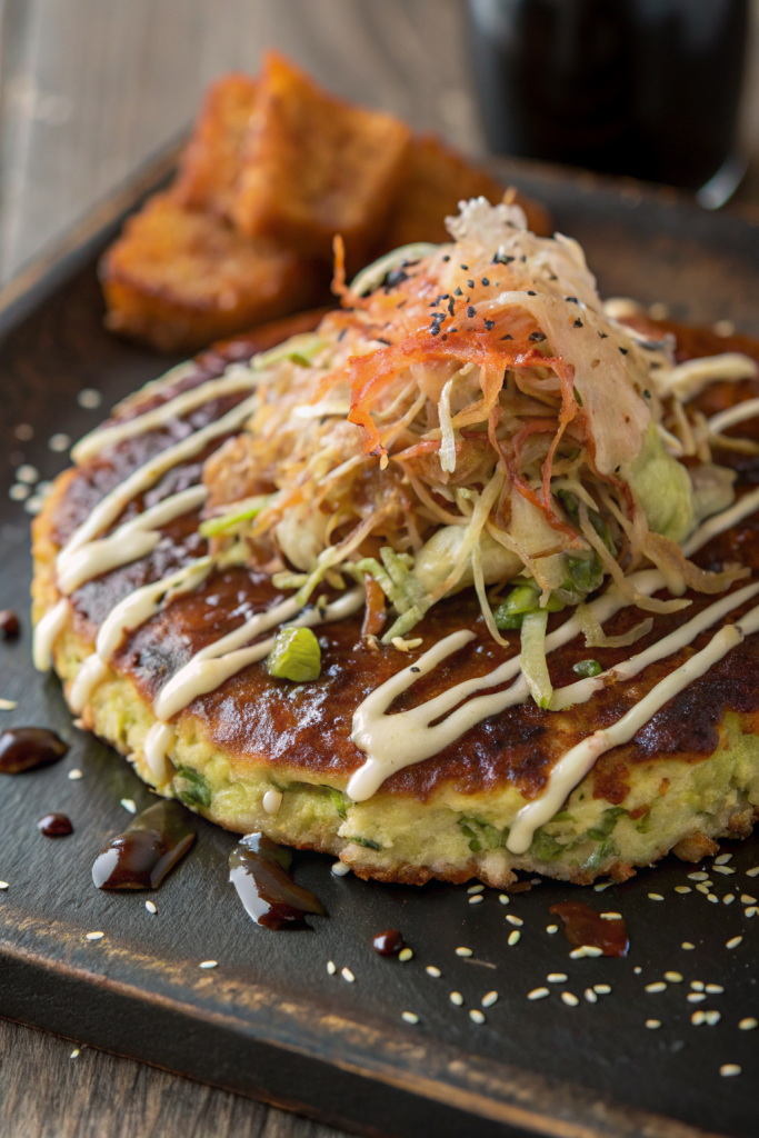 Okonomiyaki Japanese Pancakes Recipe
