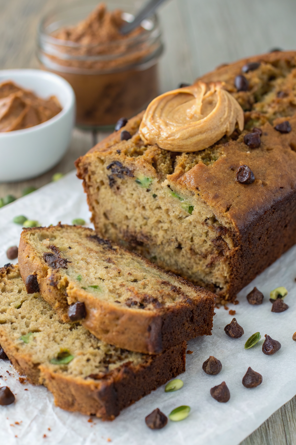 Peanut Butter Chocolate Chip Zucchini Bread Recipe