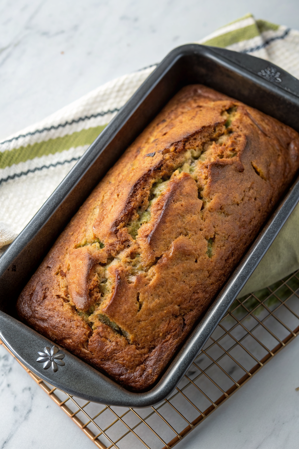 Sweet Cinnamon Zucchini Bread With Brown Sugar