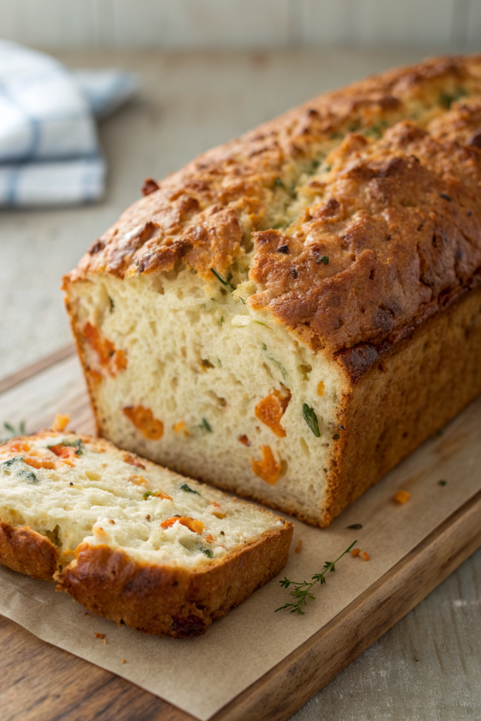 Zucchini Cheddar Herb Bread Recipe