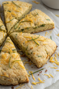 Zucchini Cheddar Scones Recipe