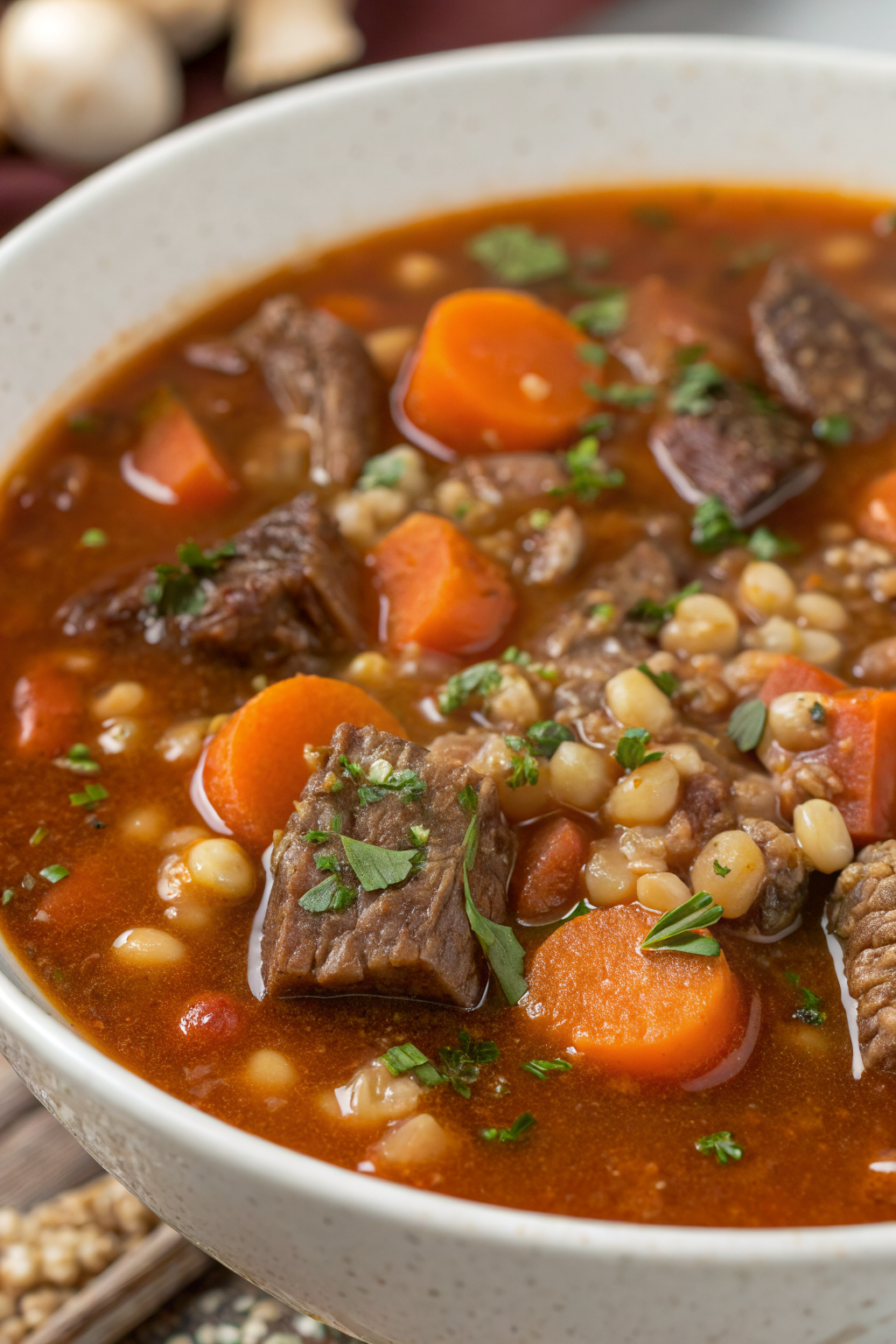 Beef Barley Soup Recipe