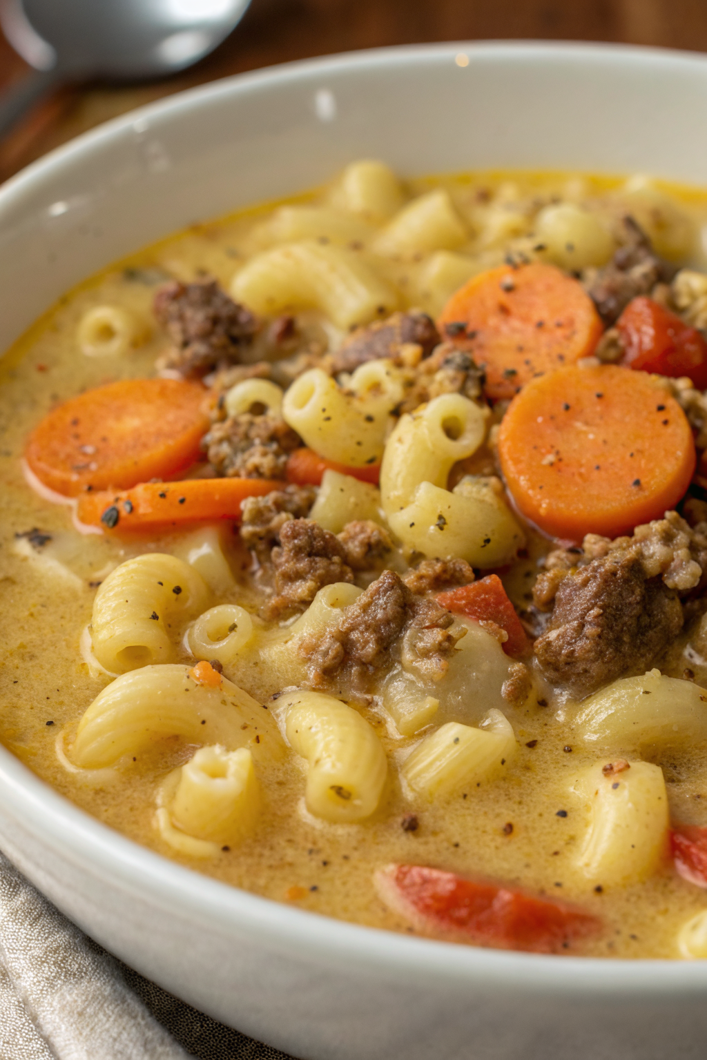 Cheeseburger Macaroni Soup Recipe
