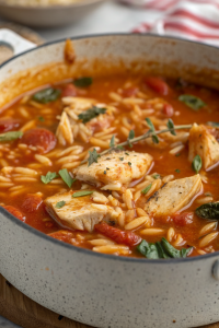 Chicken Orzo Tomato Soup Recipe