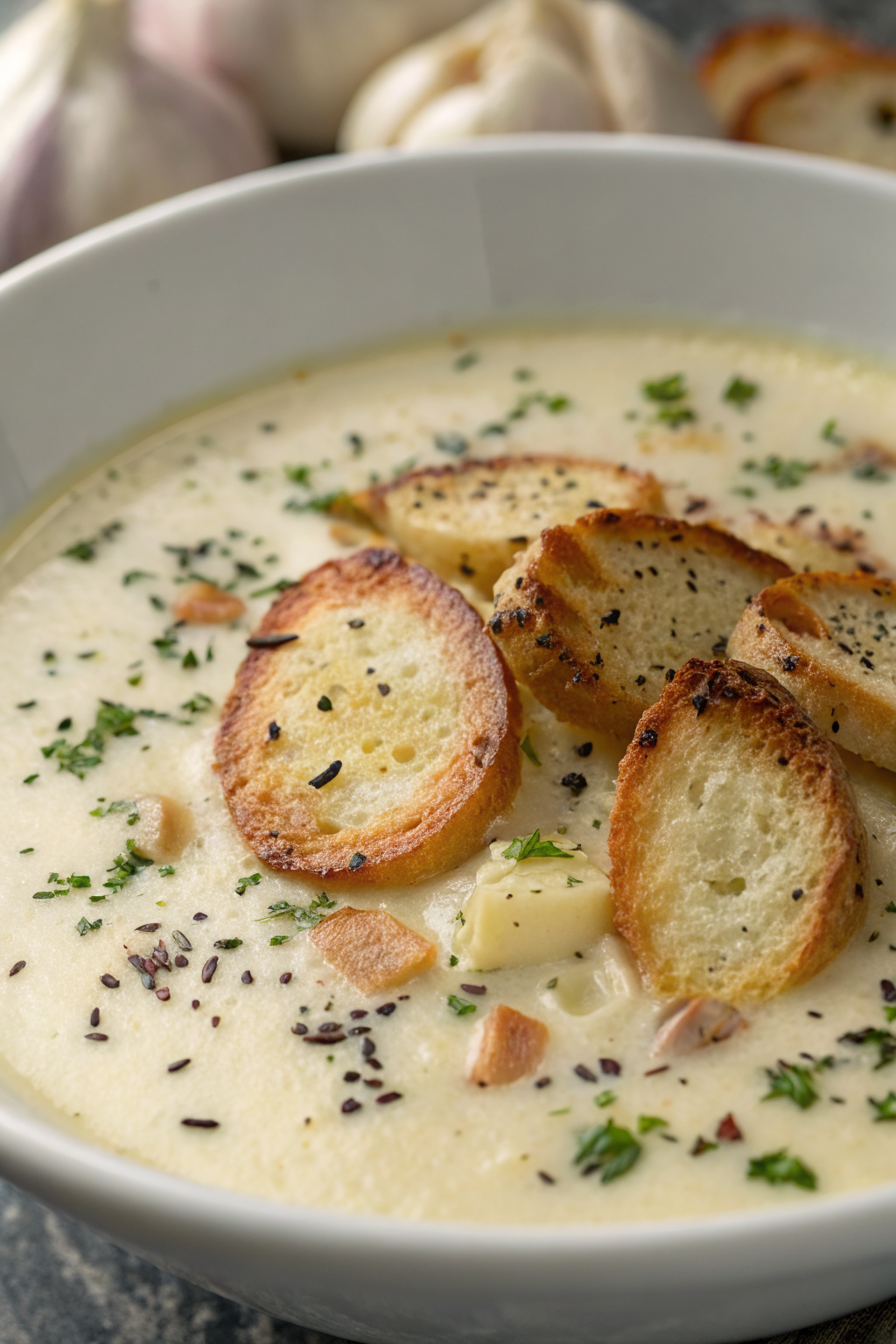 French Garlic Soup Recipe