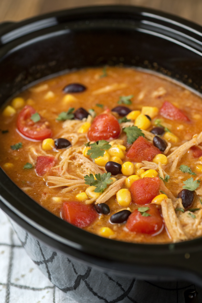 Hearty Crockpot Chicken Tortilla Soup Recipe