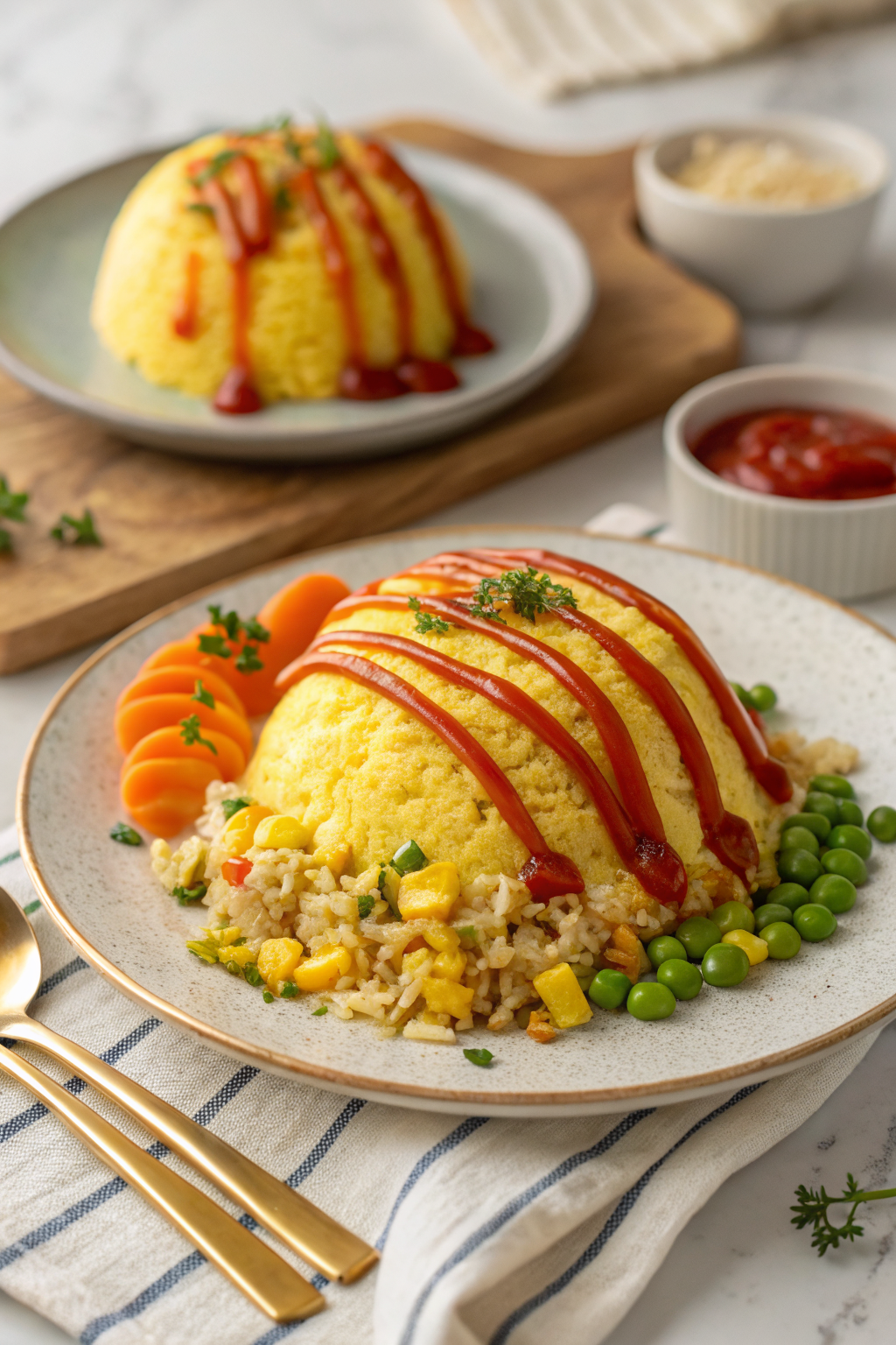 Omurice Japanese Rice Omelet Recipe