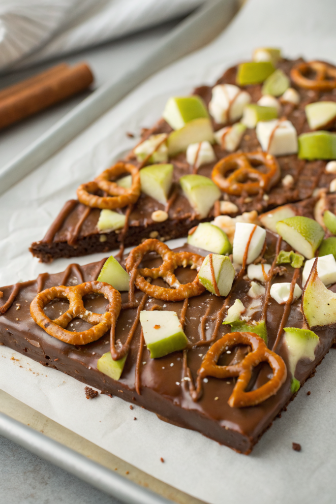 Caramel Apple Pretzel Bark Recipe