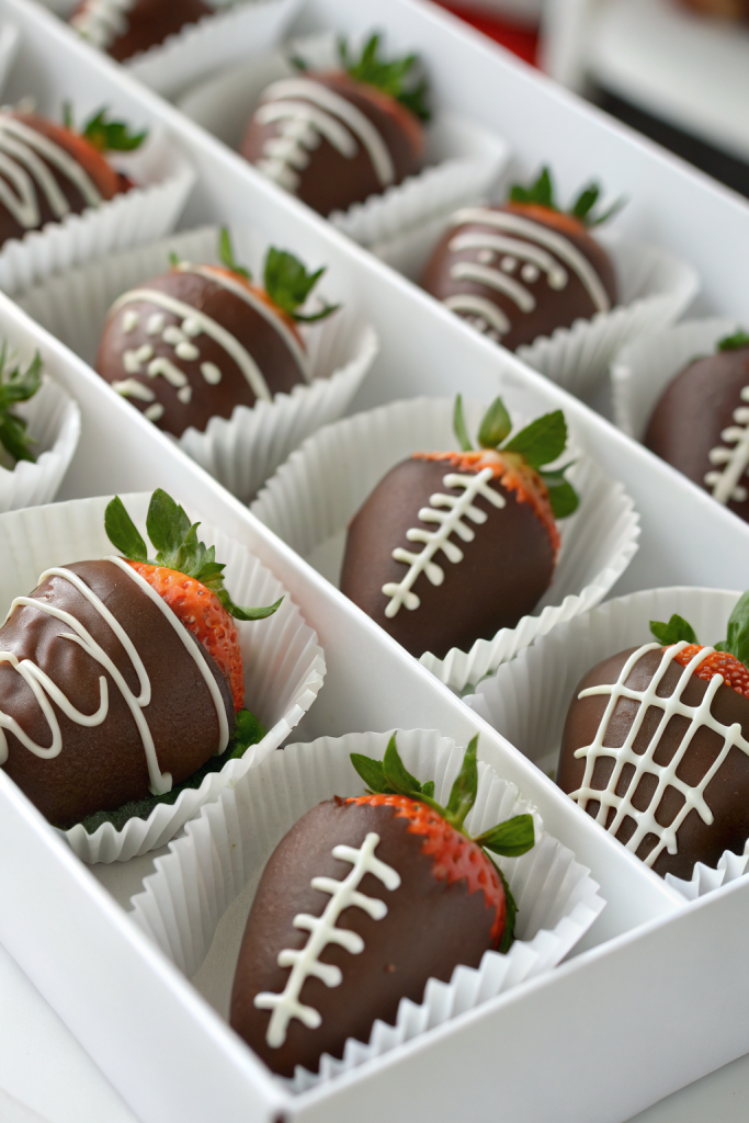 Chocolate Covered Strawberries Football Recipe