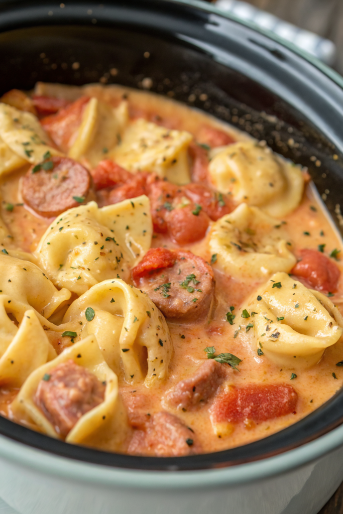 Creamy Crockpot Tortellini Recipe