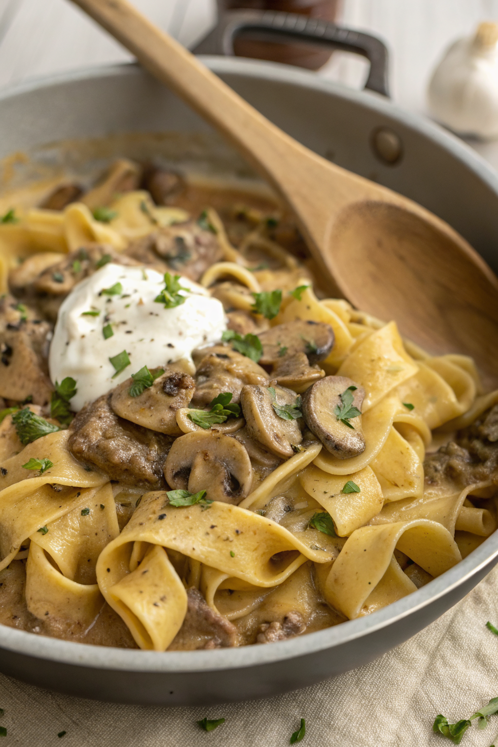 Creamy Mushroom Stroganoff Recipe