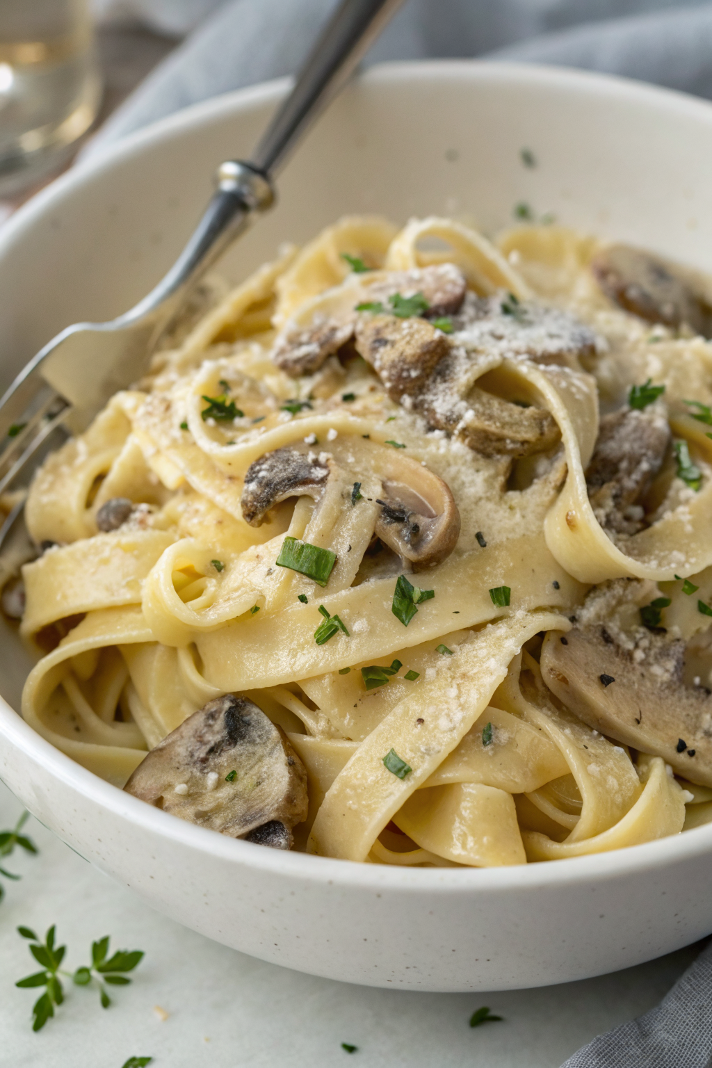 Creamy Mushroom Tagliatelle Recipe