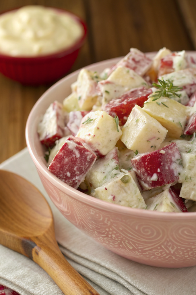 Healthier Red Skin Potato Salad