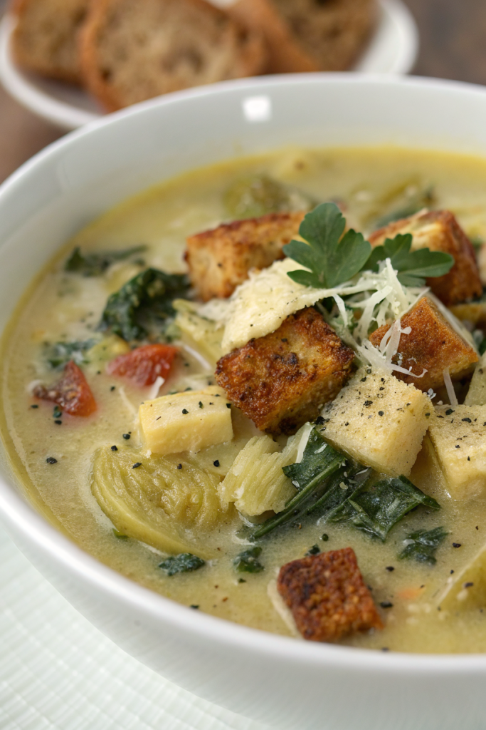 Healthy Tuscan Artichoke Soup Recipe