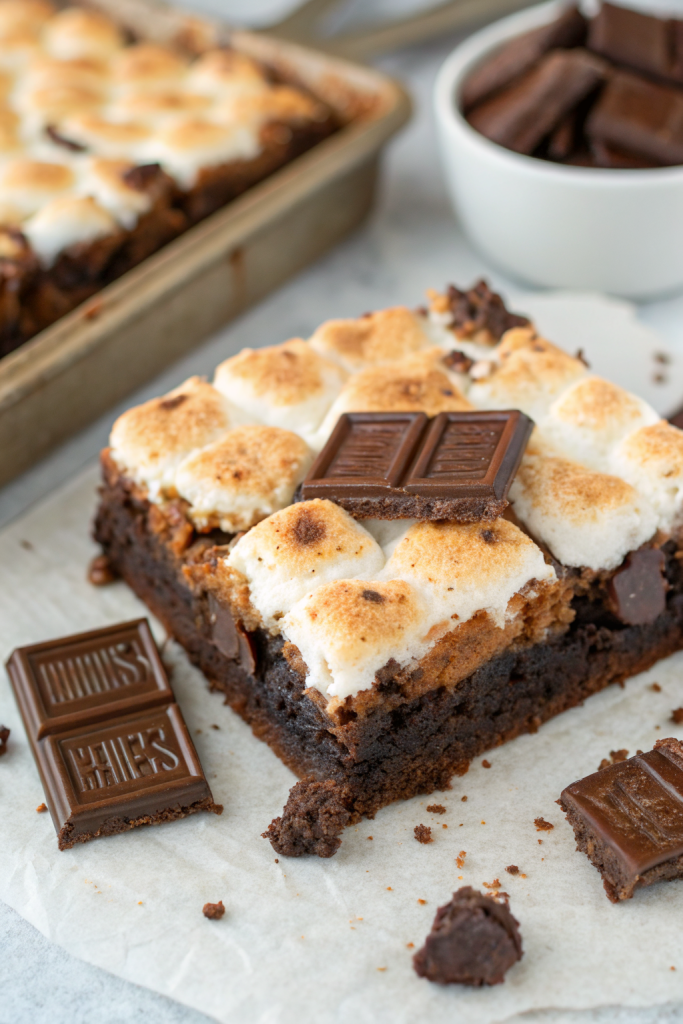 Homemade S'mores Brownies Recipe