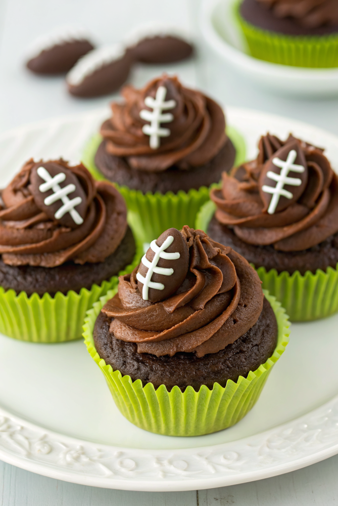 How To Make Football Cupcakes