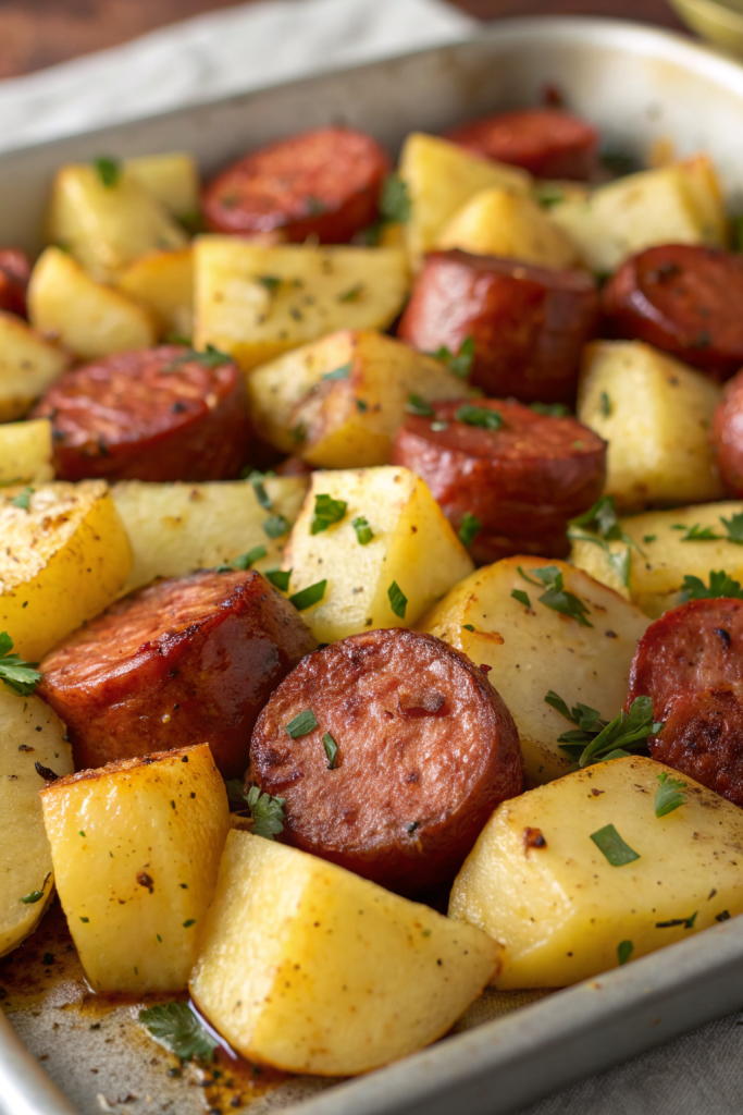 One-Pan Roasted Sausage and Potatoes Recipe