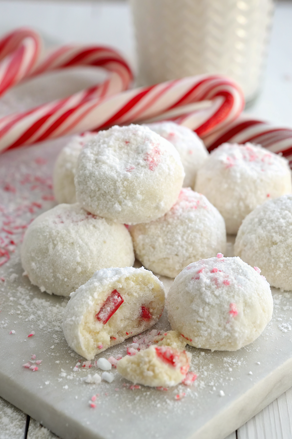 Peppermint Snowball Cookies Recipe