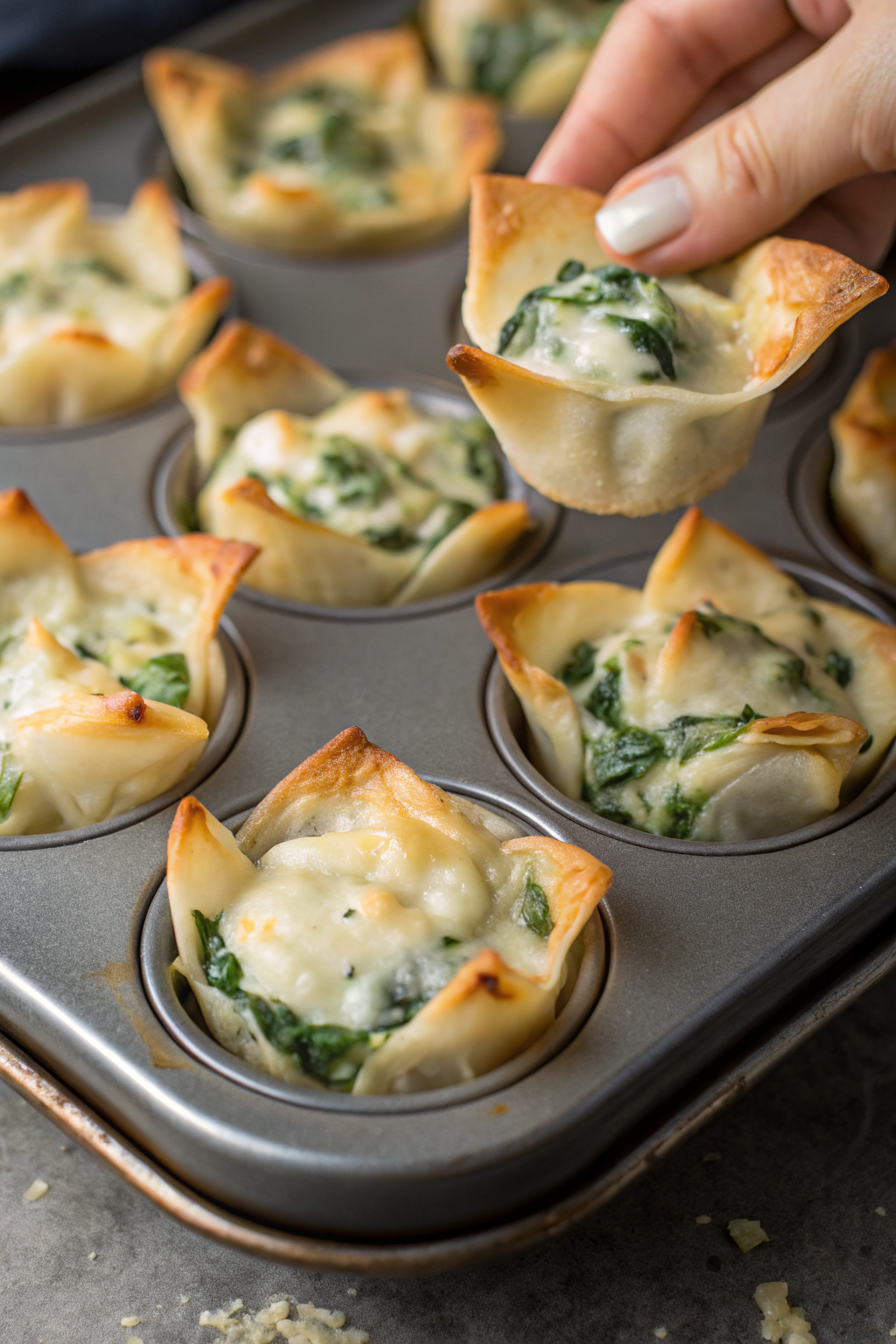 Spinach & Artichoke Wontons Recipe