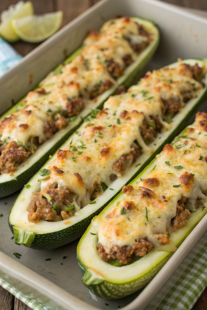 Stuffed Zucchini Boats Recipe